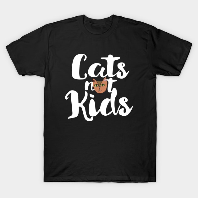 Cats not kids child free humor T-Shirt by bubbsnugg